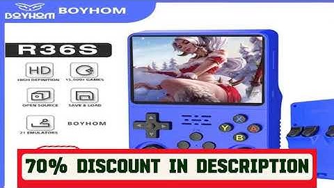 A must-have product! BOYHOM Open Source R36S Retro Handheld Game Console Linux System 3.5 Inch IPS