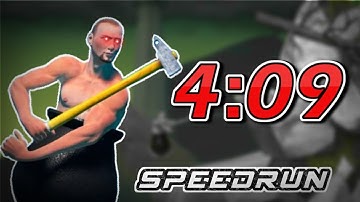 4 minutes 9 seconds Speedrun || Getting over it