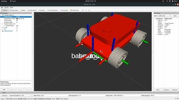 Differential drive mobile robot simulation #ros #gazebo #differentialdriverobot #mobilerobot