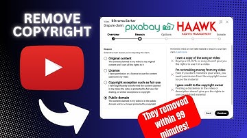 How to remove copyright claim on YouTube from HAAWK and pixabay Music