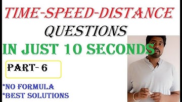 Time Speed Distance Part-6 Best tricks, shortcuts and explanations by BB Sir.