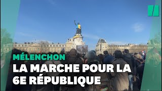 Dans la Marche pour la 6e République de Jean-Luc Mélenchon