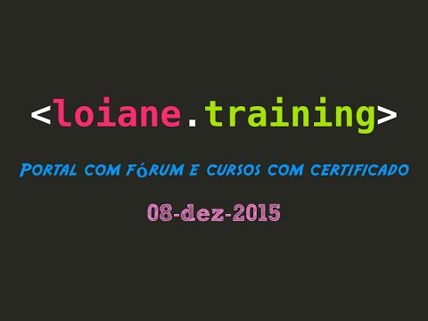 Portal http://loiane.training 08-dez-2015