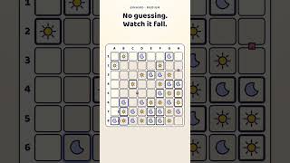 Can you spot the forced move 8×8 Binairo (45 steps)
