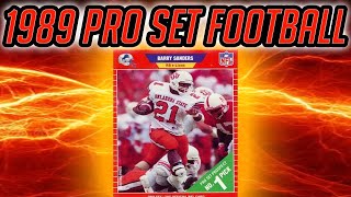 The First Pro Set Football Cards From 1989! (Barry Sanders Rookie Card!) Ep.7