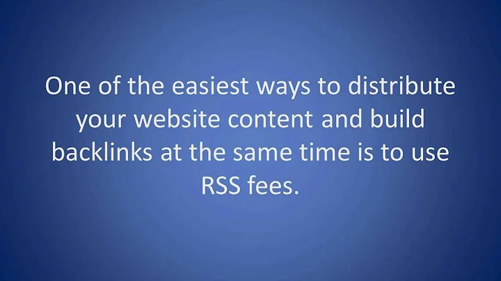 Google SEO Guide - Tips on how to create RSS backlinks
