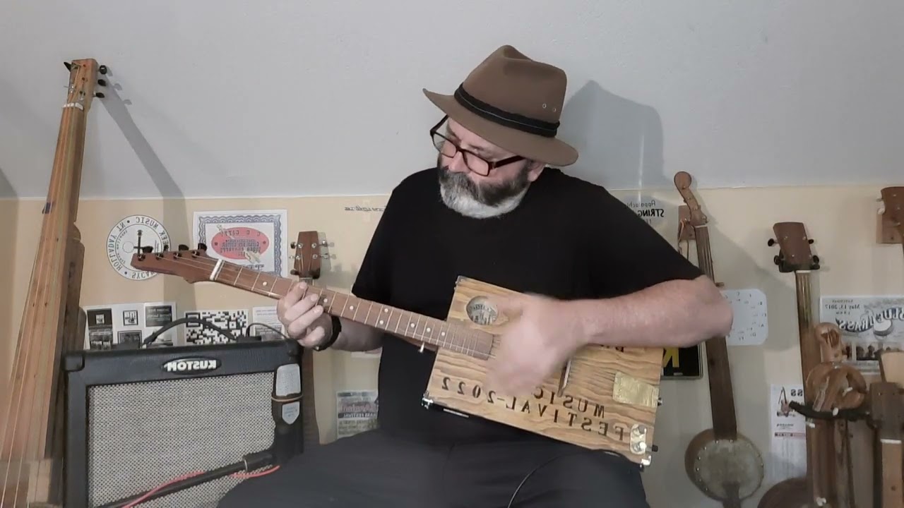 Jacob Barker Music Festival Guitar - Cigar Box Guitar