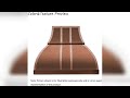 Overview: SINDA Natural Beautiful Copper Stove Range Hood with Powerful Range Hood Inserts, 30"W...