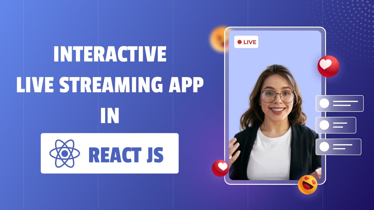 React Interactive Live Streaming App with Video SDK React tutorial for beginners