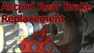 2011 Honda Accord Rear Brake and Rotor Replacement