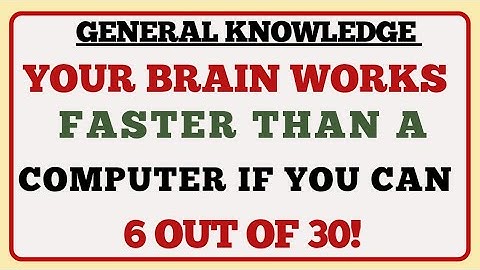 🧠 Your Brain Is Faster Than a Computer! Can You Get 6/30? ⚡🤯