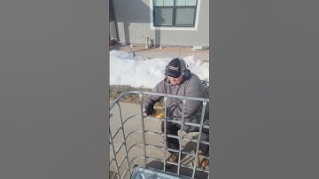 Modifying an IBC Tote for Firewood # shorts