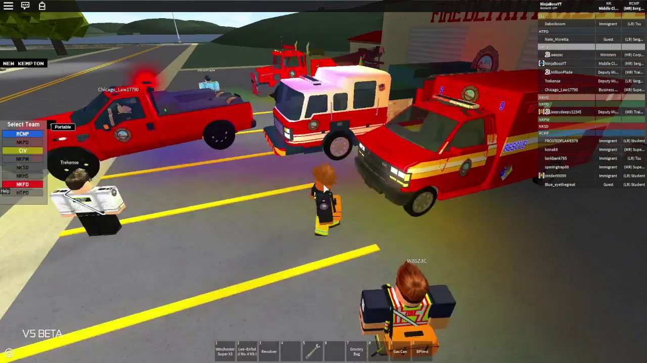 New Kempton V5 Patrol as NKFD, Man down at bank YouTube