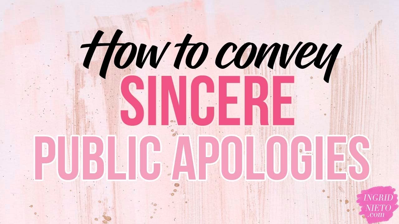 HOW TO APOLOGIZE | INGRID NIETO Vlogs