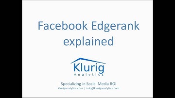 Facebook Edgerank Algorithm Explained