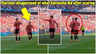 Lisandro Martinez's Disapproval of Garnacho's Celebration Goes Unnoticed by Many Fans