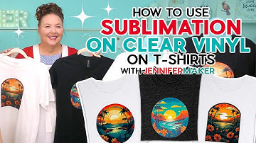 How to Do Sublimation on Clear HTV Vinyl for 100% Cotton or Dark T-shirts