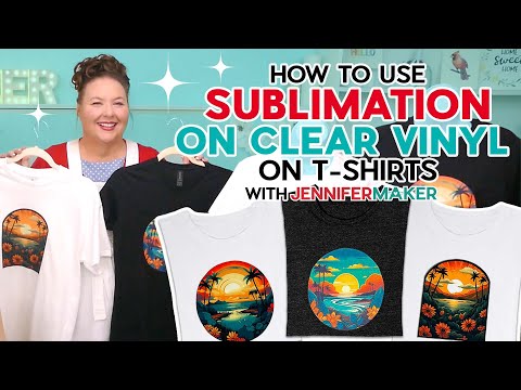 How to Do Sublimation on Clear HTV Vinyl for 100% Cotton or Dark T-shirts 