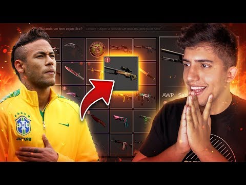 INVENTÁRIO do NEYMAR JR no CS:GO de R$20.000 (skins raras)