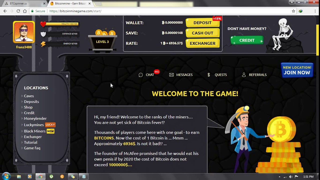 Earn bitcoins playing free games difference between active agent and placebo discography