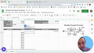Creating an Amortization Schedule in Google Sheets