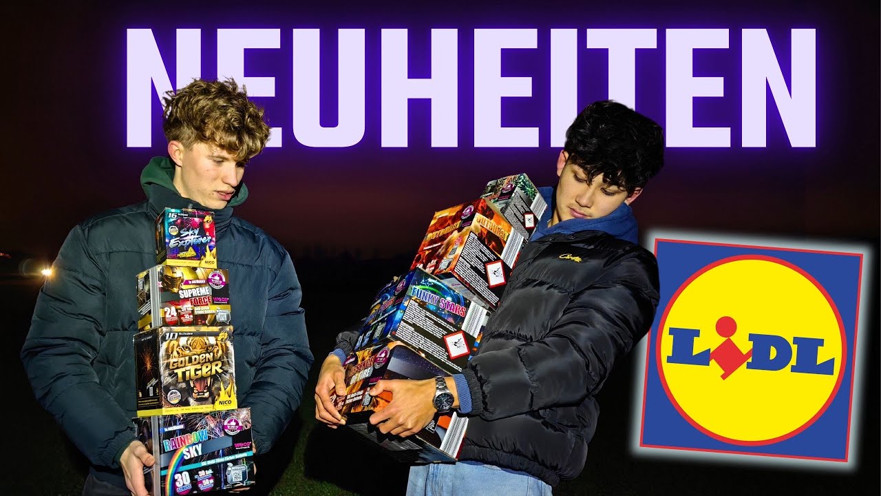 Lidl Feuerwerk 2024 auspacken und TESTEN (inkl. Effektvideos) 🔥
