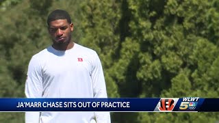 Ja'Marr Chase sits out of practice Monday