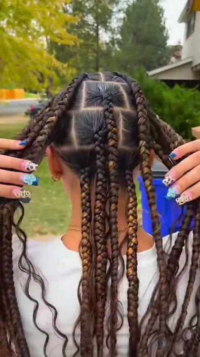 i ate these braids up! #shortsfeed #hairstyle #braids