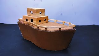 Tutorial Membuat Miniatur Kapal dari Stik Es Krim || Tutorials Make Model Ships Out Of Popsicles