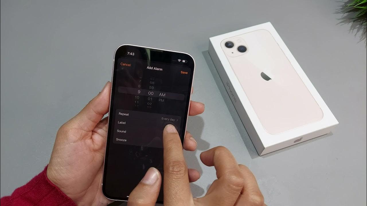 iphone 13,13 pro alarm setting how to set alarm in iphone 13 alarm