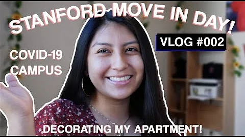 Vlog2 | Moving In + Decorating My College Apartment on a Budget | Grad Housing at Stanford!