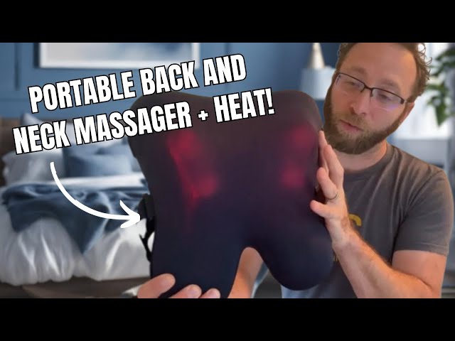 BOB AND BRAD Back & Neck Massager with Heat, Massage Pillow for Pain Relief Deep  Tissue