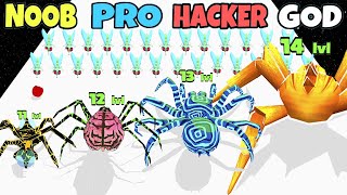 NOOB vs PRO vs HACKER vs GOD in Insect Evolution NEW SPIDERS Part 03 screenshot 5