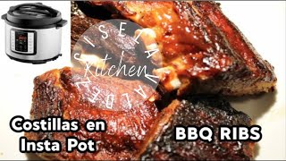 COSTILLAS EN OLLA DE PRESION  | BBQ RIBS | INSTA POT  @GiselaValdez