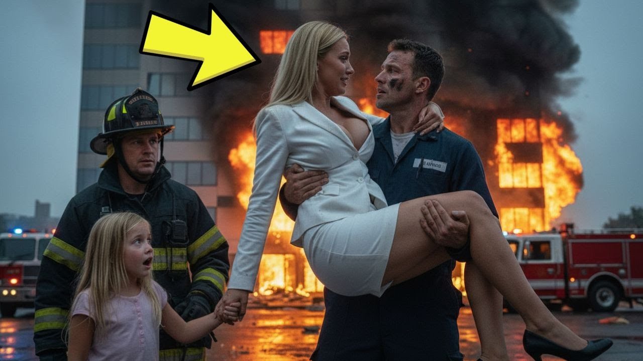 „Meine Mama ist noch da“ Feuerwehr gibt auf doch der alleinerz Hausmeister rettet die Millionärs-CEO