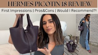 HERMES PICOTIN 18 PM FIRST IMPRESSIONS | REVIEW | HOW TO BUY | CLEMENCE | PALLADIUM | HANDBAG