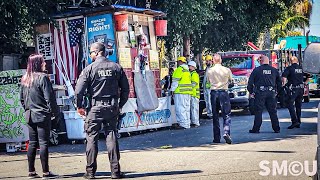 Demolished: Tiny Home of Homeless Individual in Venice Cleanup Operation