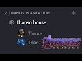 thanos mindin&#39; his own damn business