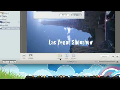 Tutorial - How To Create A Slideshow In iPhoto '09 - YouTube