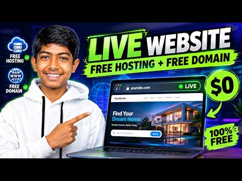 I Put a Website LIVE for FREE! 🔥 (Free Hosting + Free Domain)