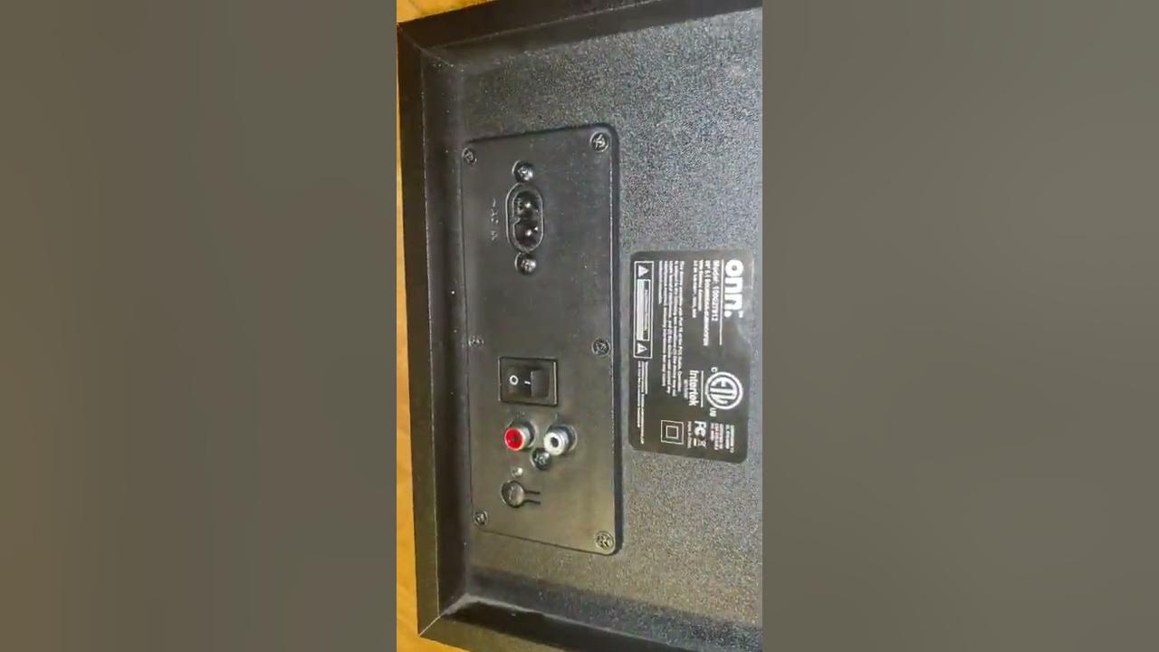 Onn 36 5.1 Soundbar Reset