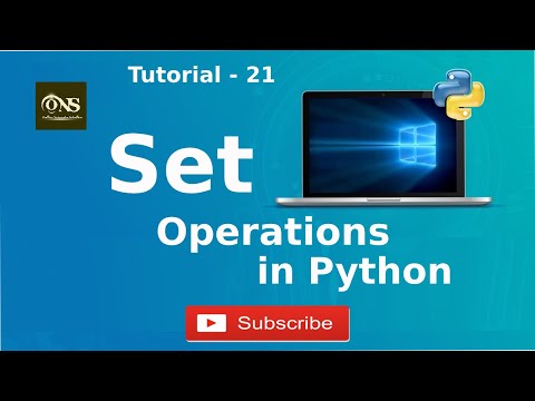 What is Set Operations in Python in hindi || Tutorial - 21 || Python Tutorial