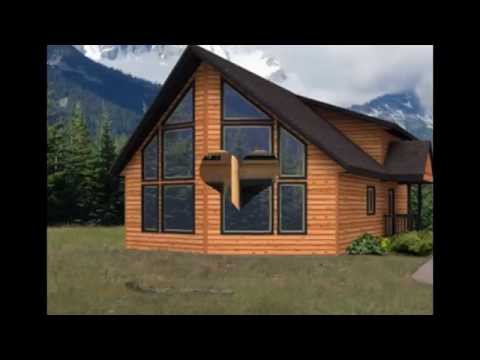 Simple Home Designs With A Loft, Chalet, Lodge Style .. Log, Timber Frame, Post And Beam And SIP