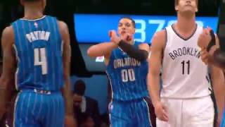 Aaron gordon skies for the reverse alley-oop finish | april, 1, 2017