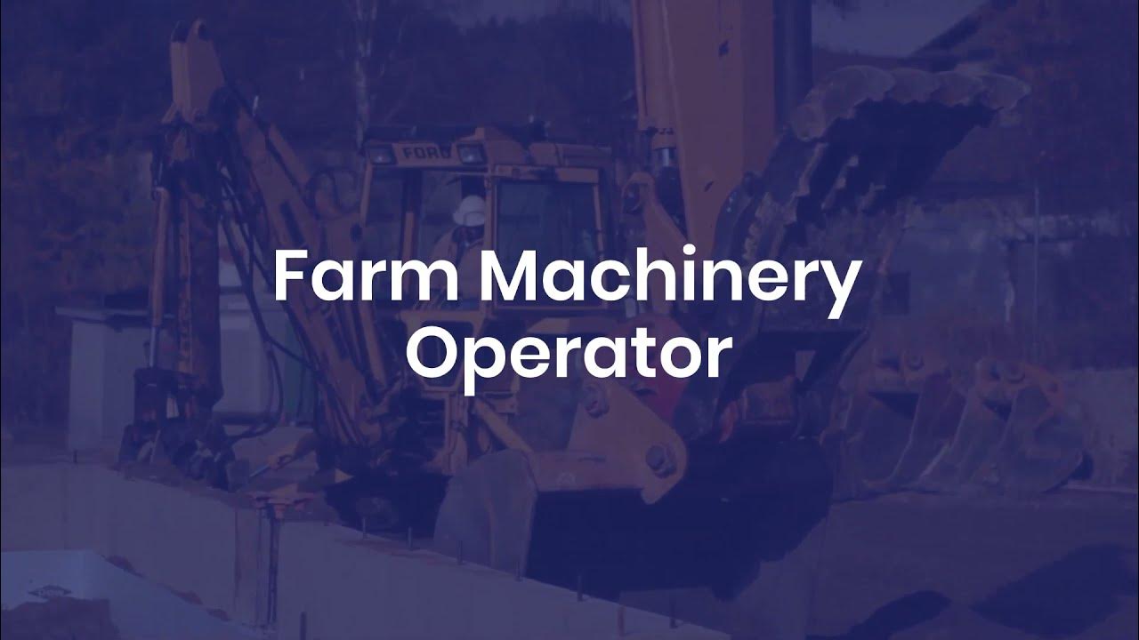 Farm Machinery Operator job in Canada YouTube