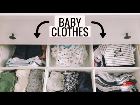 How To Organize Baby Clothes Nursery Dresser And Closet Tour