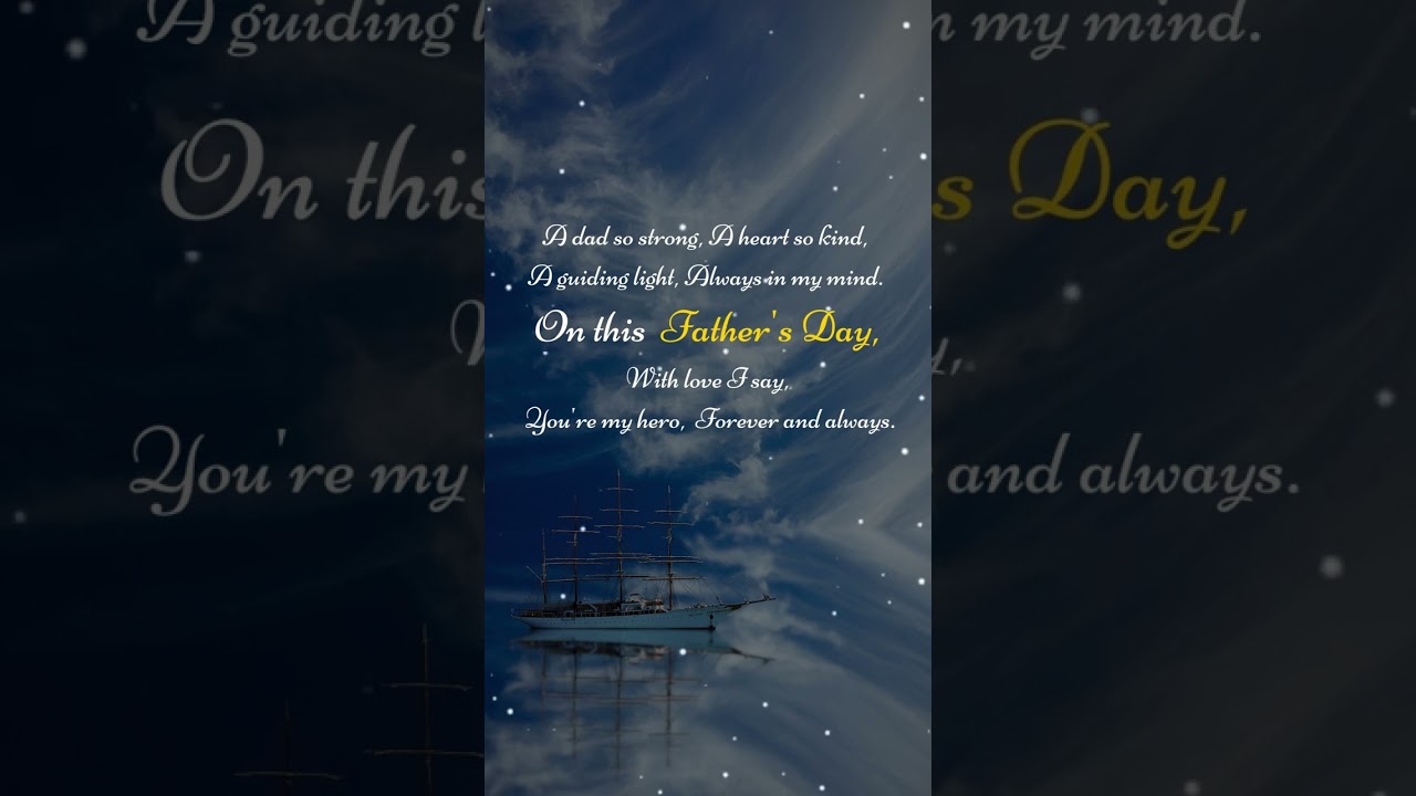 Heartfelt❤❤️️️ Father's Day Poetry 2025 | English Status | 
