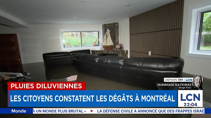 Dégâts majeurs à Montréal après des pluies diluviennes