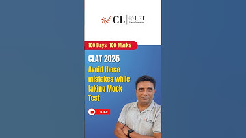 Common mistakes to avoid while taking a mock test #mock #mistakestoavoid #clat2025