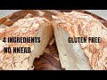 4 Ingredients Bread / No Knead Gluten Free Bread Dutch Oven